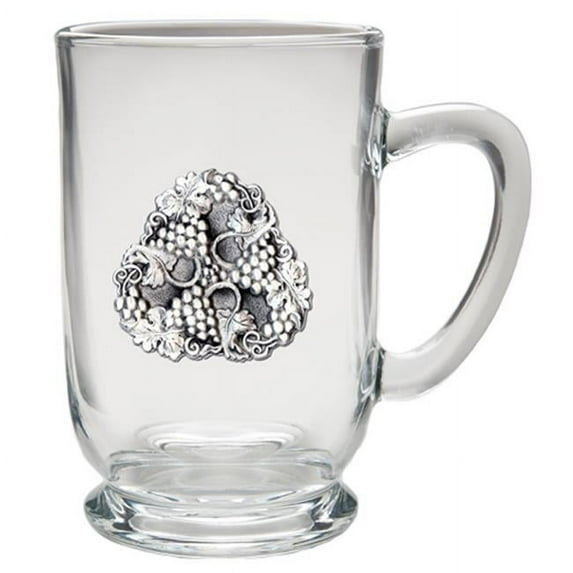Heritage Metalworks CM4050CL Grapes Coffee Mug, Clear