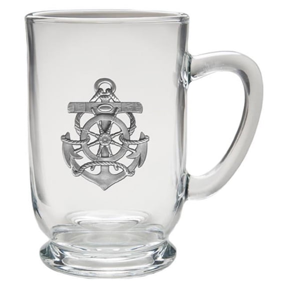 Heritage Metalworks CM4135CL Anchor Coffee Mug, Clear