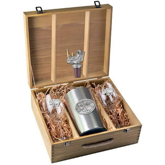 Heritage Metalworks WSB136 Rhino Wine Box Set