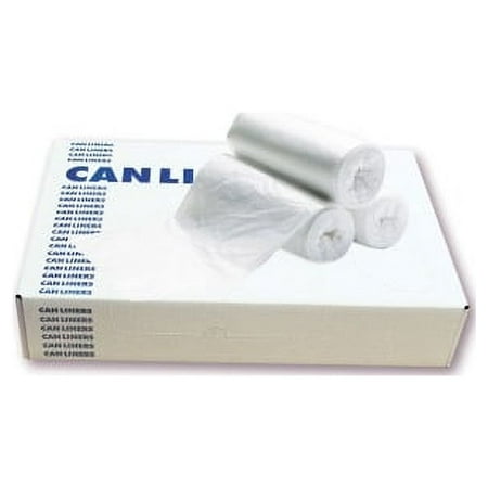 Heritage Multipurpose Design Clear Can Liner 22" Width x 25" Length - Low Density - Clear - Linear Low-Density Polyethylene (LLDPE) - 500/Carton - Multipurpose