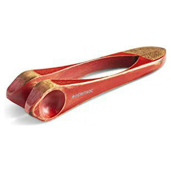 Heritage Musical Spoons Giboule Small Canadian Maplewood Handmade Natural Wood Sound Folk Percussion Instrument - Red