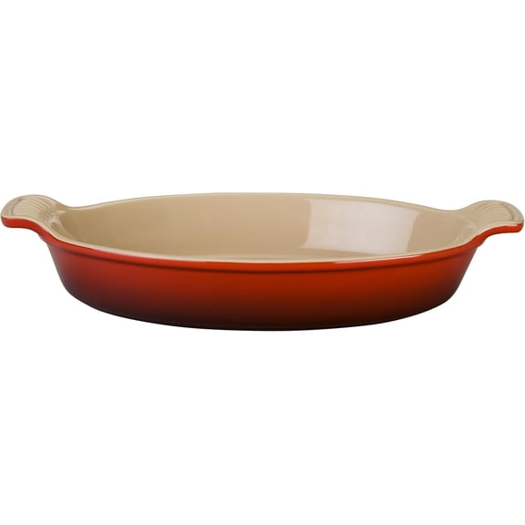 Heritage Oval Au Gratin Dish - Cerise