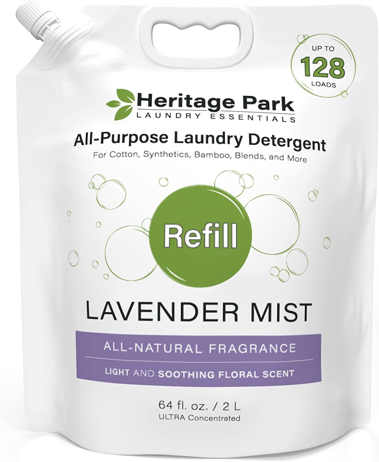 Heritage Park AllPurpose Natural Lavender Mist Scent, pHNeutral Laundry Detergent Stain