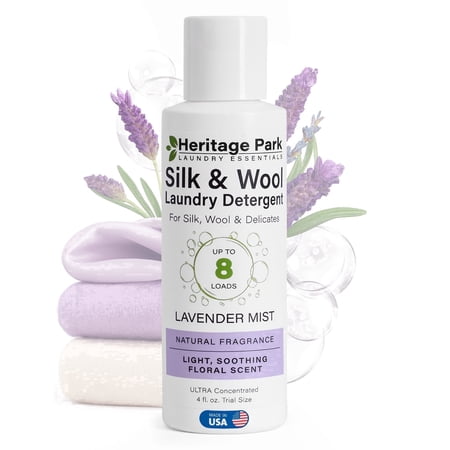 Heritage Park Silk & Wool All-Natural Lavender Mist Scent, pH-Neutral Laundry Detergent - Enzymes-Free, Ultra Concentrated (4 fl oz Trial Size) price history and forecast - Heritage Park HP-SWLAV-4