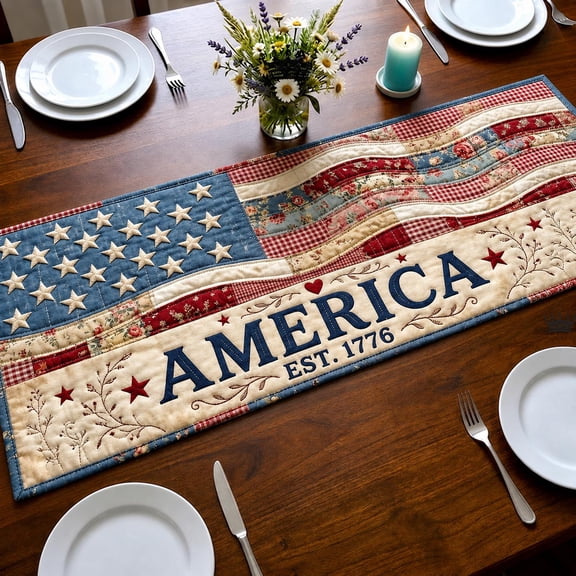 Heritage Patch Quilted Table Runner
