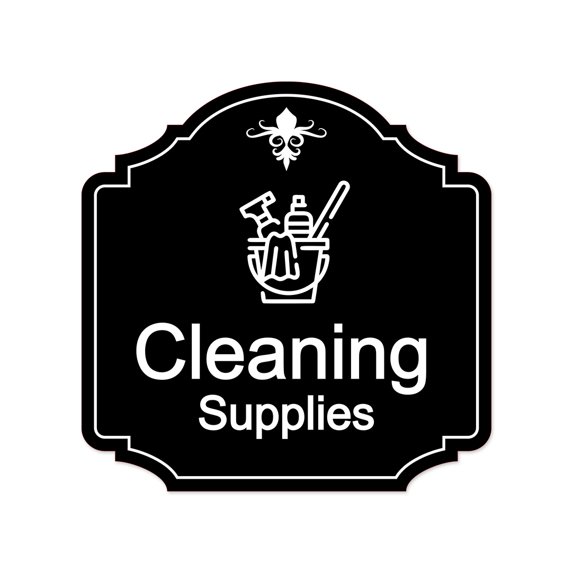 Heritage Plus Cleaning Supplies Wall or Door Sign | Home Decor - Medium