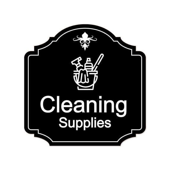 Heritage Plus Cleaning Supplies Wall or Door Sign | Home Decor - Small