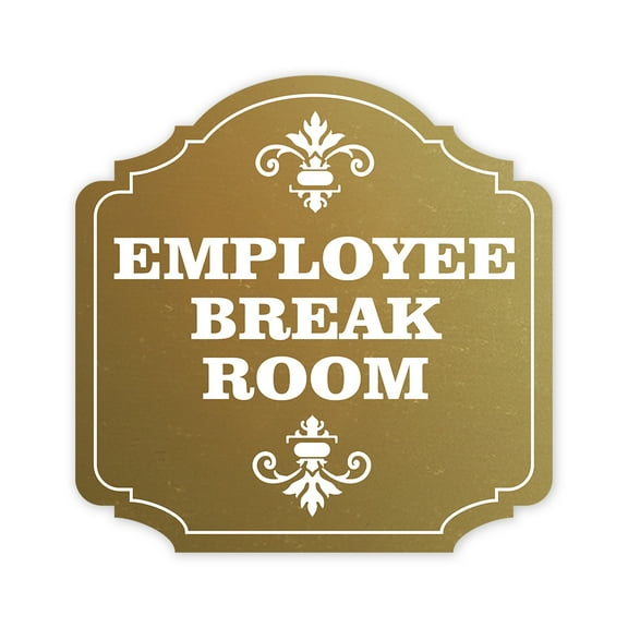 Heritage Plus Employee Breakroom Wall or Door Sign | Workplace Staff Signage - Medium