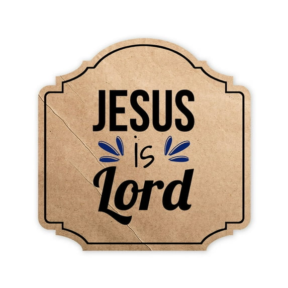 Heritage Plus Jesus Is Lord Wall or Door Sign | Religious Home Decor - Medium
