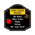 thumbnail image 1 of Heritage Plus Our Class Rules Be Kind Take Turns Share Listen Do Your Best! Wall or Door Sign | School Signage - Small, 1 of 9