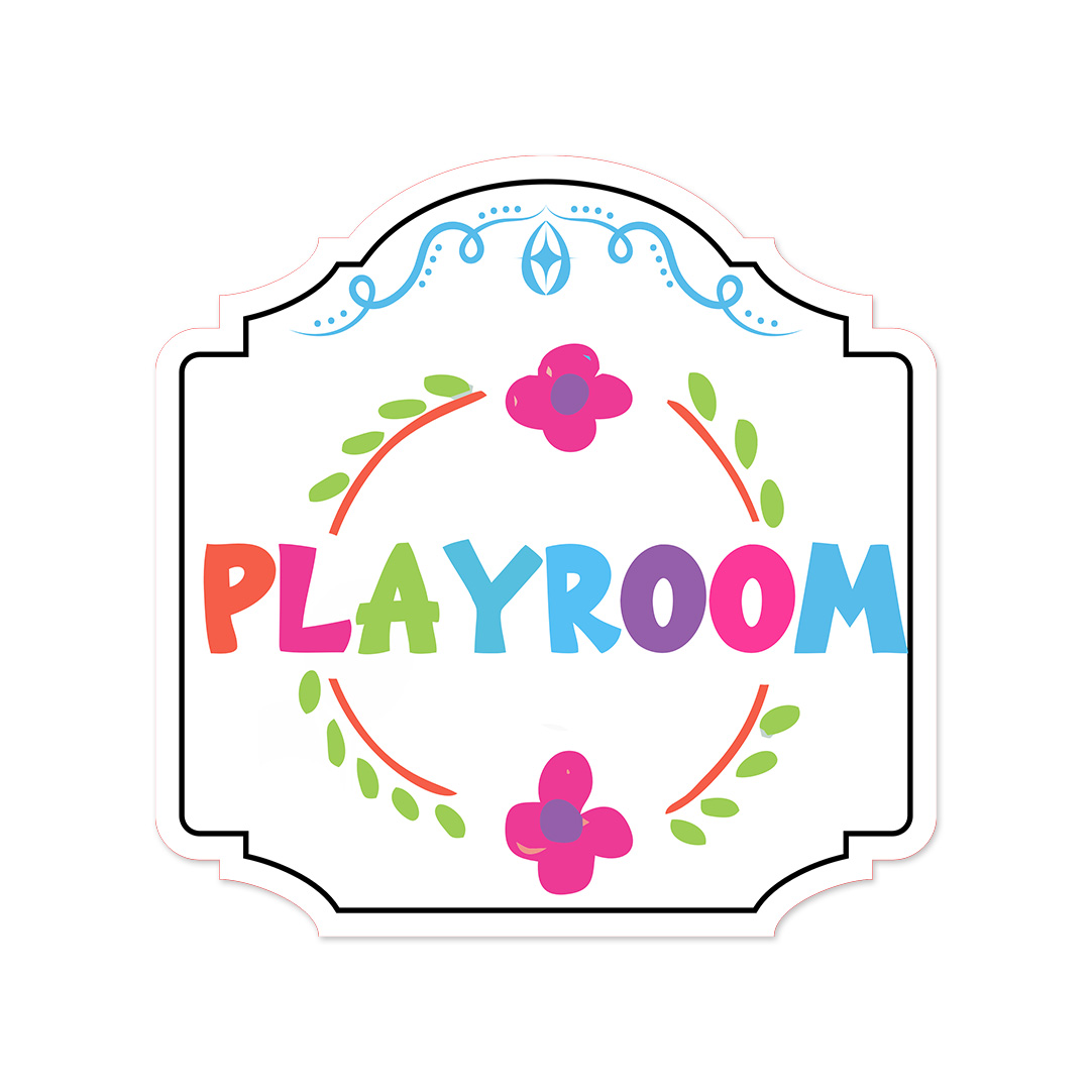 Heritage Plus Playroom Wall or Door Sign Home Decor Large