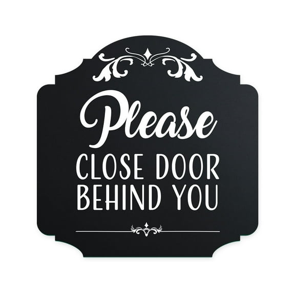 Heritage Plus Please Close Door Behind You Wall or Door Sign | Home & Office Decor - Small