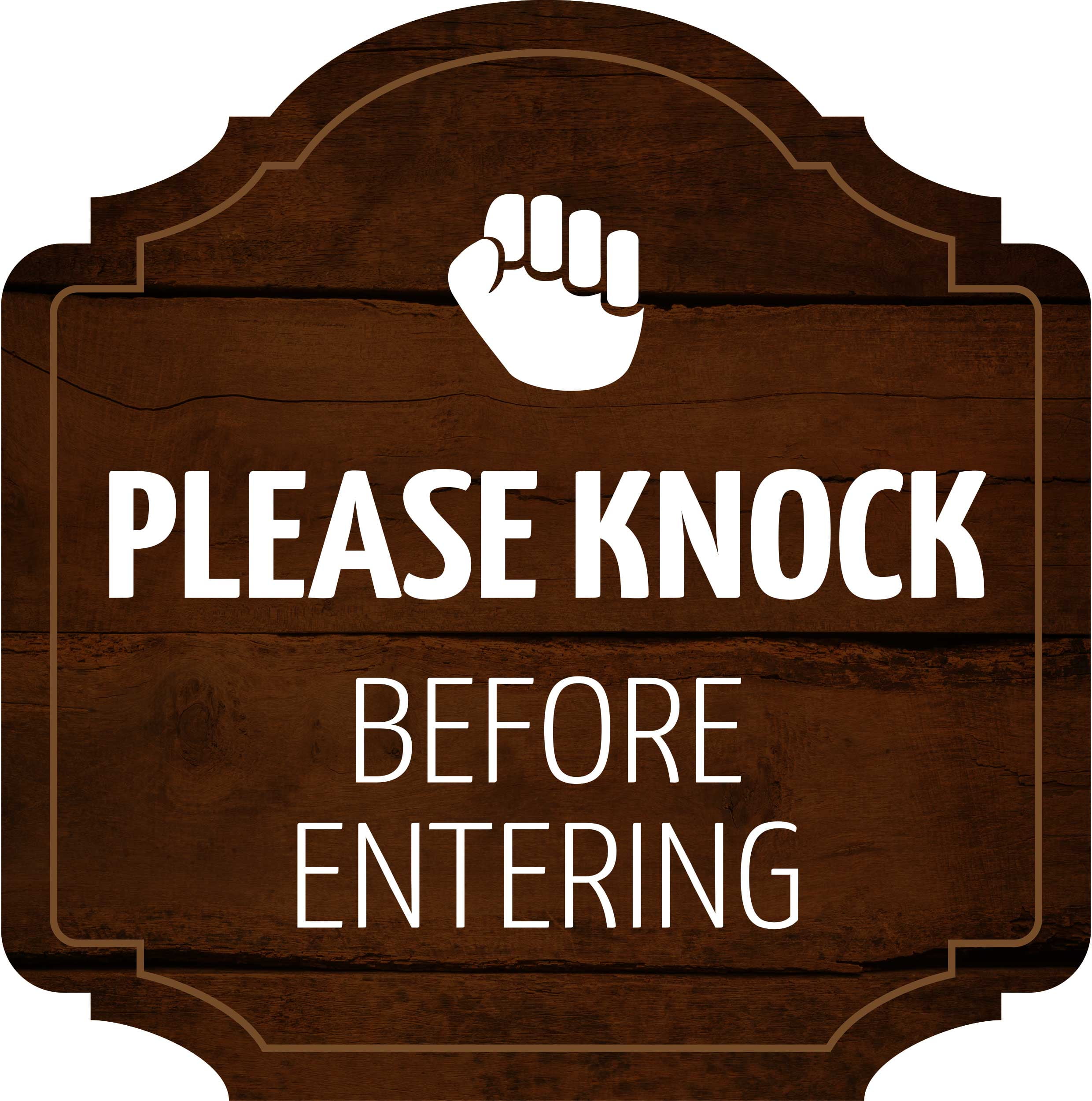 Heritage Plus Please Knock Before Entering Wall or Door Sign | Office ...