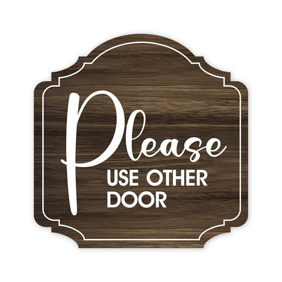 Heritage Plus Please Use Other Door Wall or Door Sign | Business Direction Signage - Medium