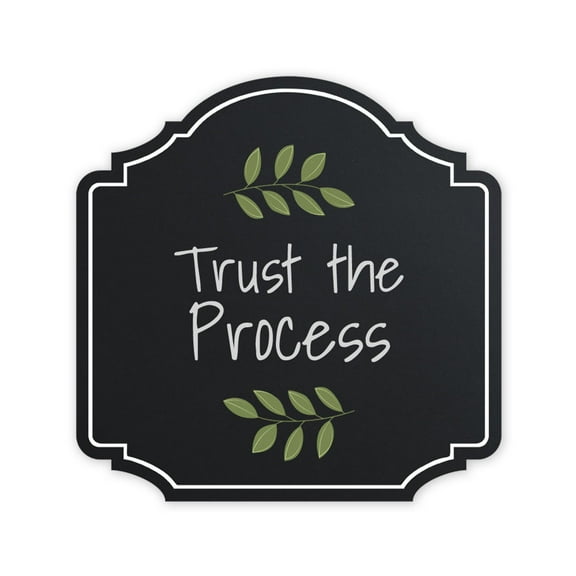 Heritage Plus Trust The Process Wall or Door Sign | Religious Home Decor - Large