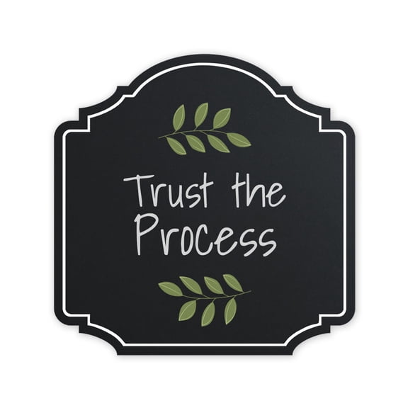 Heritage Plus Trust The Process Wall or Door Sign | Religious Home Decor - Medium