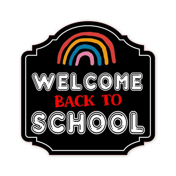 Heritage Plus Welcome Back To School Wall or Door Sign | Classroom Signage - Medium