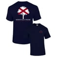 thumbnail image 1 of Heritage Pride Alabama Tree Patriotic Adult Short Sleeve T-shirt-Navy-XL, 1 of 4