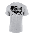 thumbnail image 1 of Heritage Pride American Flag Trout Fishing Outdoors Short Sleeve T-shirt-Sports Grey-xxxl, 1 of 1