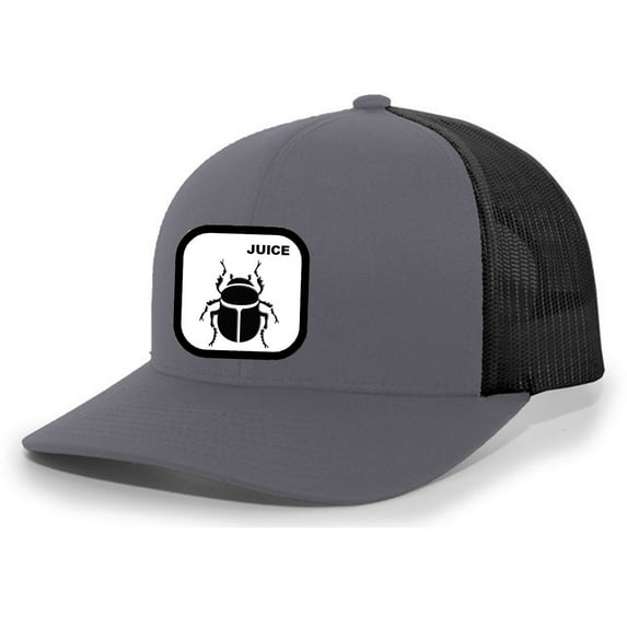 Heritage Pride Beetle Juice Hat Animal Embroidered Mesh Back Trucker Hat, Charcoal/Black