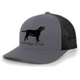 thumbnail image 1 of Heritage Pride Canine Collection Black Lab Labrador Retriever Hunting Dog Mens Embroidered Mesh Back Trucker Hat, Charcoal/Black, 1 of 4