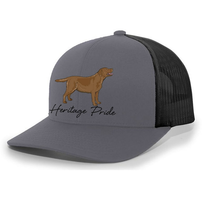 Men's Embroidered Labrador Baseball Cap | Olive/Black | Cotton | Orvis