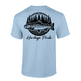 thumbnail image 1 of Heritage Pride Circle Trout Fishing Outdoors Short Sleeve T-shirt-Light Blue-xxl, 1 of 1