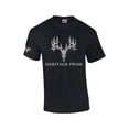 thumbnail image 1 of Heritage Pride Deer Head Skeleton Arrow Outdoors Men's Short Sleeve T-shirt Graphic Tee-Black-xxxl, 1 of 4
