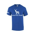 thumbnail image 1 of Heritage Pride Deer Mountain Forest Scenic Collection Men's Short Sleeve T-shirt Graphic Tee-Antique Royal-medium, 1 of 4