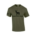 thumbnail image 1 of Heritage Pride Deer Mountain Forest Scenic Collection Men's Short Sleeve T-shirt Graphic Tee-Military-5xl, 1 of 4