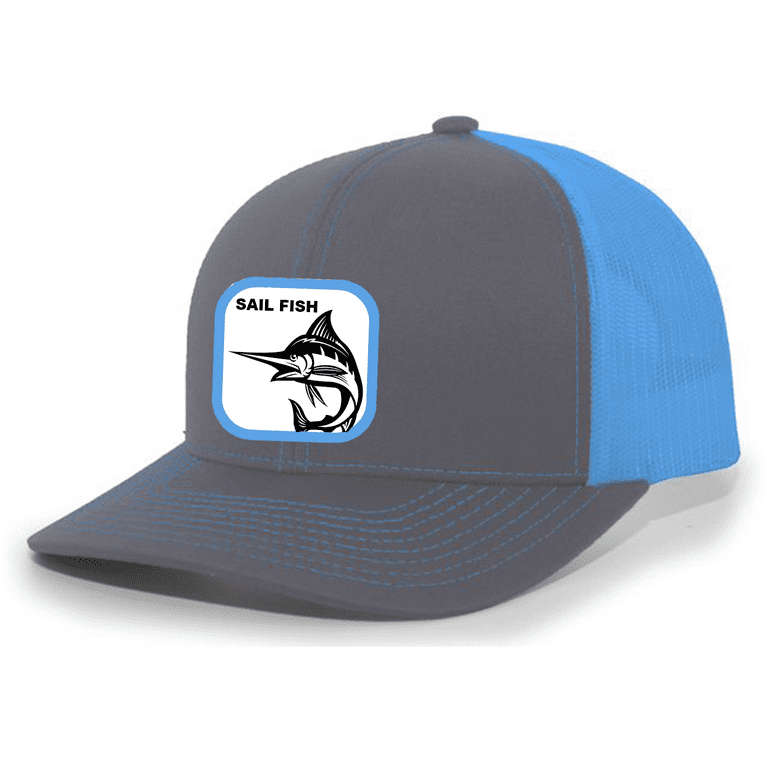Heritage Pride Fish Hat Sailfish Embroidered Patch Mesh Back
