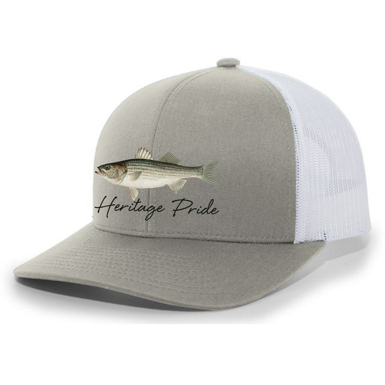 Heritage Pride Freshwater Fish Collection Largemouth Bass Fishing Mens  Embroidered Mesh Back Trucker Hat Baseball Cap - Trenz Shirt Company