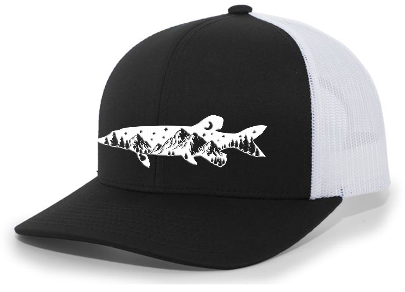 Heritage Pride Mallard Duck Footprint Trucker Hat - Embroidered Mesh Back Cap, Heather Grey/Black