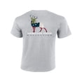 thumbnail image 1 of Heritage Pride Georgia Deer Buck Antlers Hunting Patrotic Men's T-shirt-Sports Grey-XL, 1 of 4