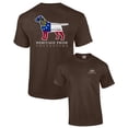 thumbnail image 1 of Heritage Pride Georgia Dog Puppy Canine Patriotic Adult Short Sleeve T-shirt-Brown-Large, 1 of 4