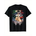 thumbnail image 1 of Heritage Pride Graphic Tee – Celebrating Mexican-American Culture | Bold Flag Design on Premium Cotton for Men's Casual Wear, 1 of 5