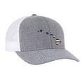 thumbnail image 1 of Heritage Pride Grey Heather and White American Flag Embroidered State Pride Hats-Hawaii, 1 of 4