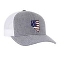 thumbnail image 1 of Heritage Pride Grey Heather and White American Flag Embroidered State Pride Hats-Nevada, 1 of 4