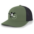 thumbnail image 1 of Heritage Pride HP Black & White Duck and Stars Mesh Back Embroidered Trucker Hat Baseball Cap, Loden/Black, 1 of 4