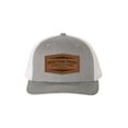 thumbnail image 1 of Heritage Pride Heather Grey and White Laser Engraved Leather Patch State Pride Hat-Hawaii, 1 of 4