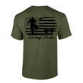 thumbnail image 1 of Heritage Pride Hunter With Wild Turkey Distressed American Flag Mens Short-Sleeve T-Shirt-Military-xxl, 1 of 1
