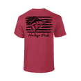 thumbnail image 1 of Heritage Pride Marlin Deep Sea Fishing American Flag Short Sleeve T-shirt-Antique Cherry-4xl, 1 of 1