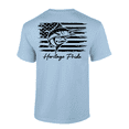 thumbnail image 1 of Heritage Pride Marlin Deep Sea Fishing American Flag Short Sleeve T-shirt-Light Blue-xxl, 1 of 1