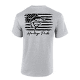 thumbnail image 1 of Heritage Pride Marlin Deep Sea Fishing American Flag Short Sleeve T-shirt-Sports Grey-xxl, 1 of 1