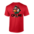 thumbnail image 1 of Heritage Pride Men's Funny Valentine's Day Mallard Duck Call Me Short Sleeve T-Shirt-Red-3X-Large, 1 of 1