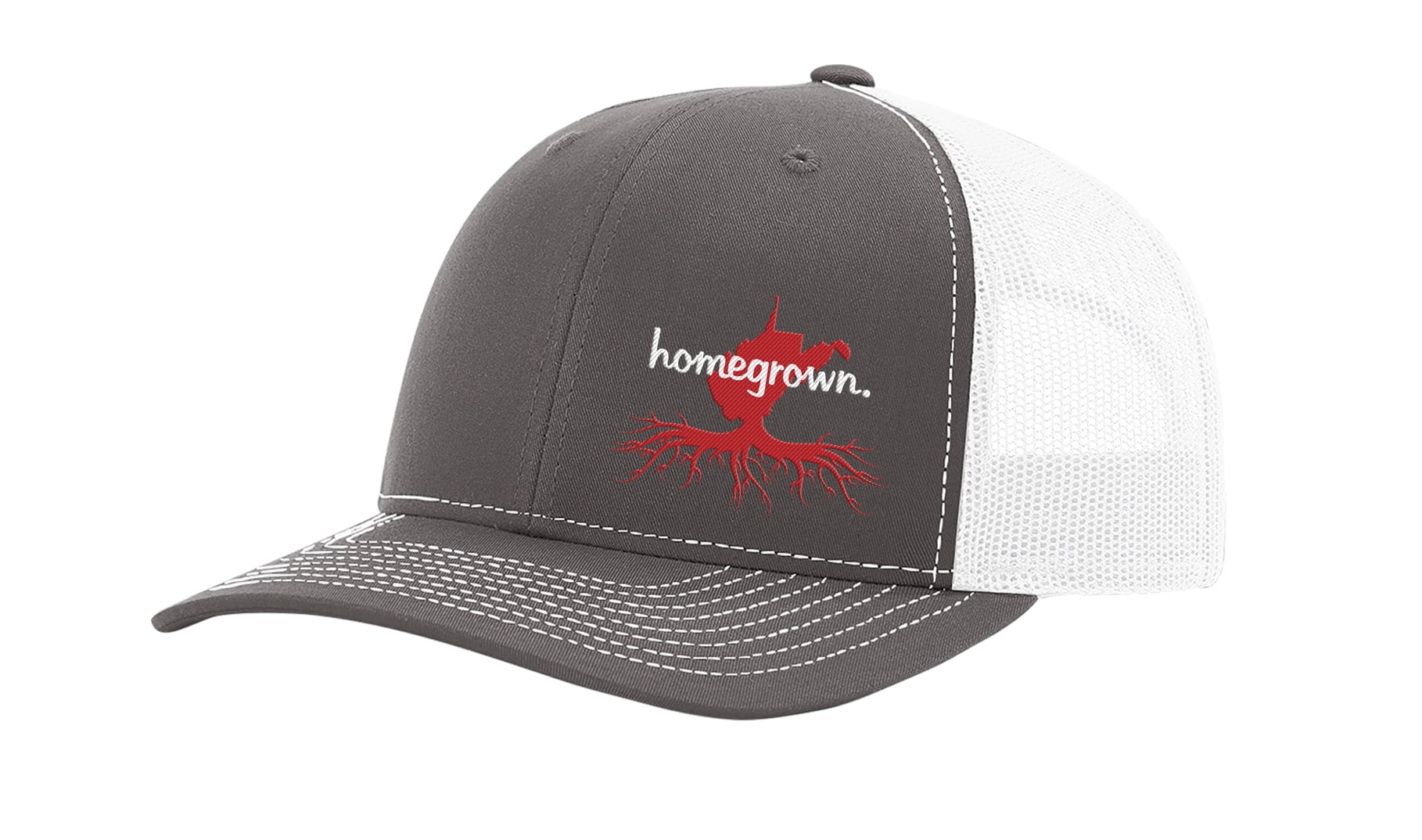Heritage Pride Men's Homegrown Roots State Trucker Hat - West Virginia Embroidered Cap