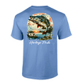 thumbnail image 1 of Heritage Pride Mens Bass Fishing & Lake Camping Short Sleeve T-Shirt-Carolina Blue-XX-Large, 1 of 1