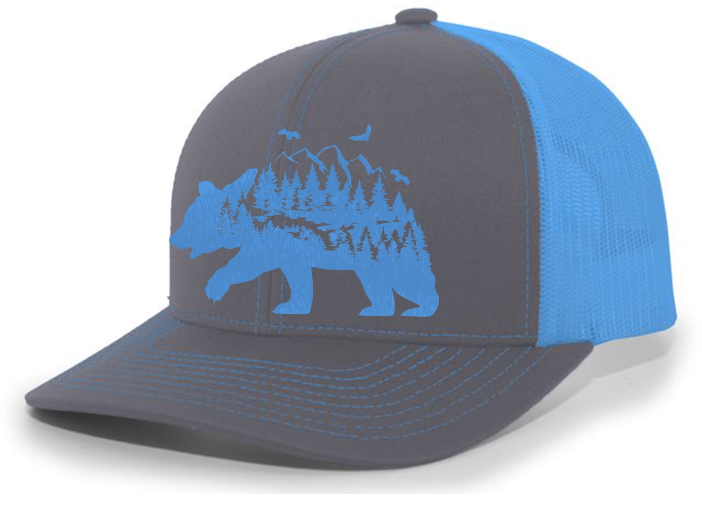 Heritage Pride Homegrown Roots Oregon State Trucker Hat - Embroidered Charcoal Cap With Mesh Back