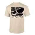 thumbnail image 1 of Heritage Pride Ocellated And Wild Turkey Distressed American Flag Mens Short-Sleeve T-Shirt-Sand-4xl, 1 of 1