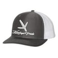thumbnail image 1 of Heritage Pride Pheasant Footprint Mens Embroidered Mesh Back Trucker Hat, Charcoal/White, 1 of 4